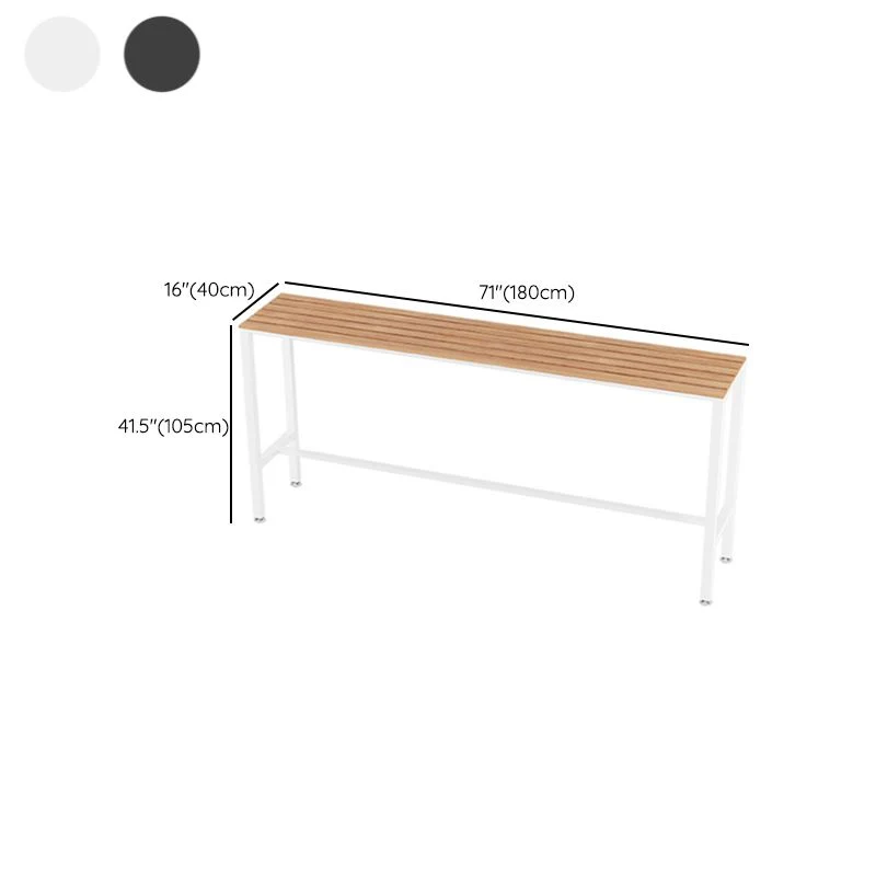 Table de comptoir en bois rectangulaire moderne, ensemble de Table de Bar 1/5/9 pièces pour café Clearhalo