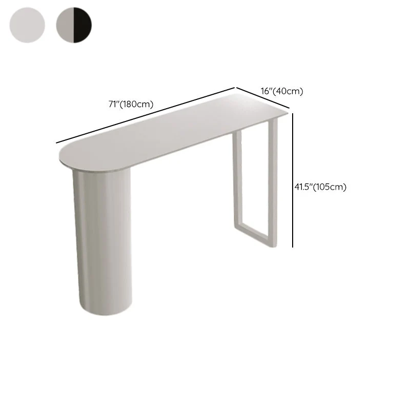 Table de comptoir en pierre moderne, ensemble de Table de Bar 1/2/3 pièces pour le salon Clearhalo