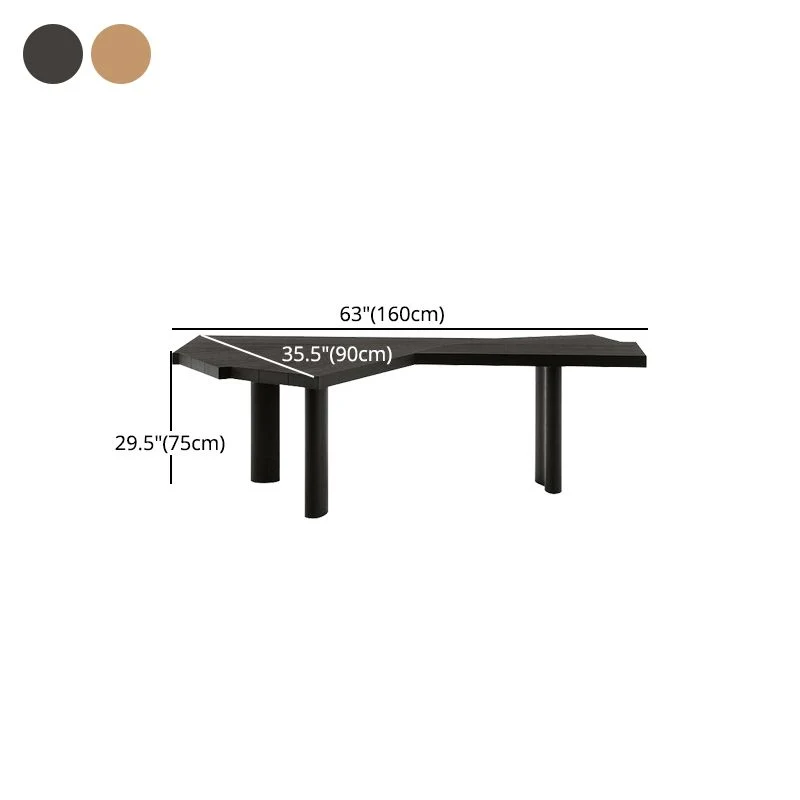Table d'écriture de bureau de forme libre, bureau de travail fixe industriel Clearhalo