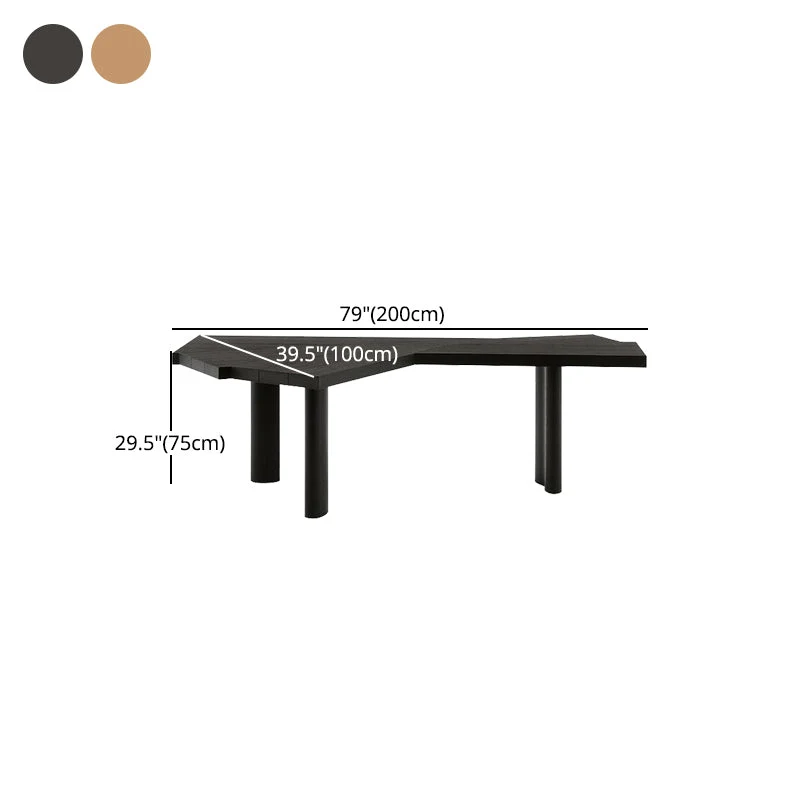 Table d'écriture de bureau de forme libre, bureau de travail fixe industriel Clearhalo