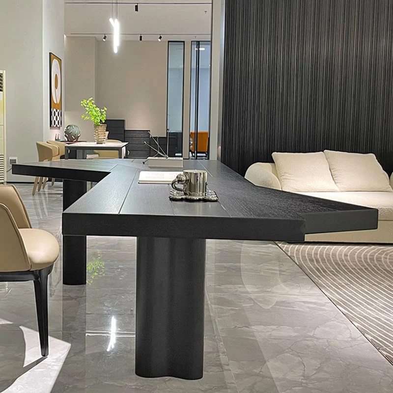 Table d'écriture de bureau de forme libre, bureau de travail fixe industriel Clearhalo