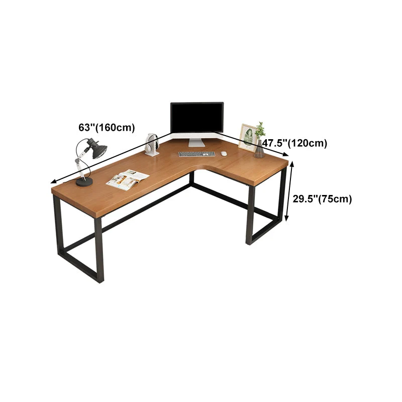 Table d'écriture à domicile en bois massif Table de travail de bureau industriel Clearhalo