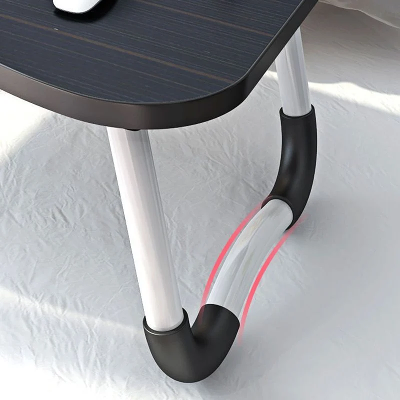 Table d'ordinateur portable de bureau de forme incurvée, bureau d'écriture réversible plusieurs couleurs pour la maison Cl...