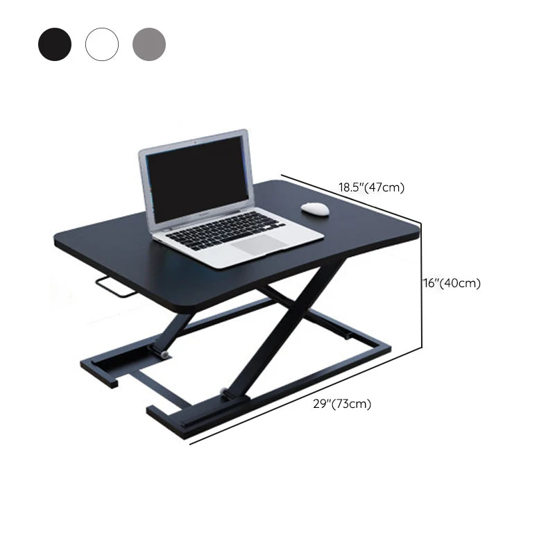 Table d'ordinateur portable pliante de bureau de convertisseur de bureau debout contemporain Clearhalo