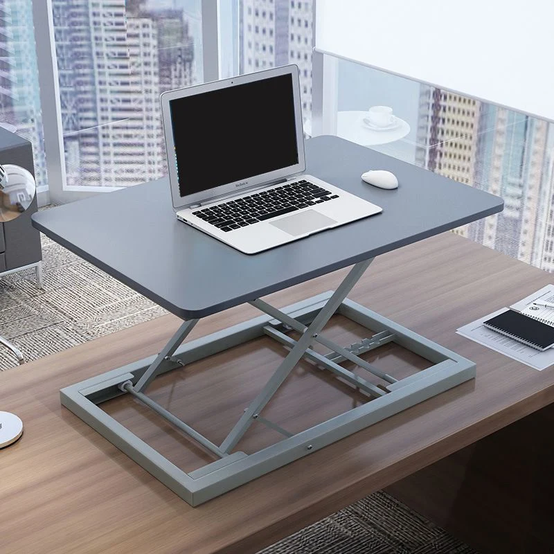 Table d'ordinateur portable pliante de bureau de convertisseur de bureau debout contemporain Clearhalo