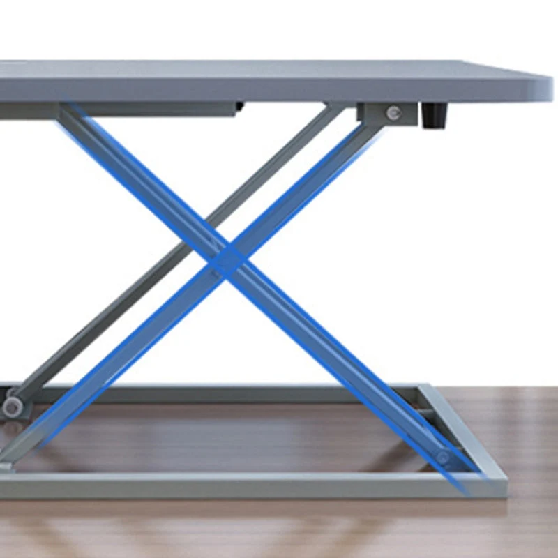 Table d'ordinateur portable pliante de bureau de convertisseur de bureau debout contemporain Clearhalo