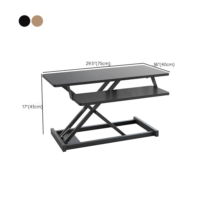 Table d'ordinateur portable réglable de convertisseur de bureau debout pliant moderne Clearhalo
