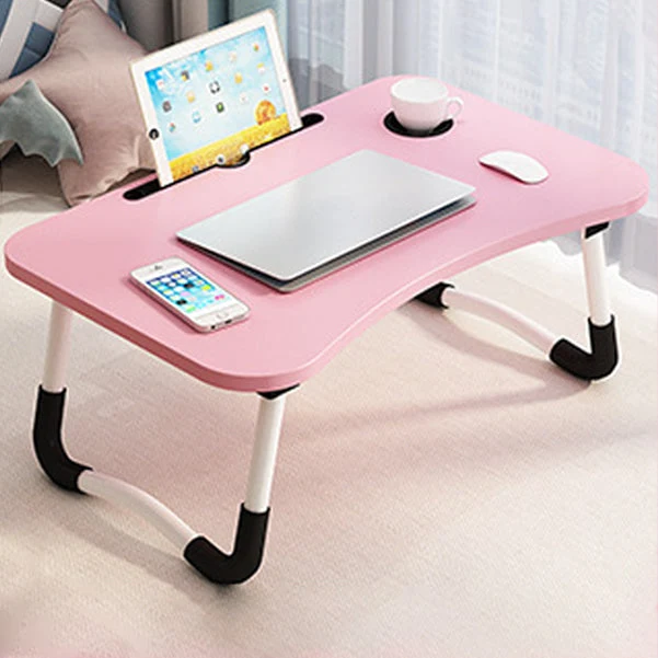 Table d'étude en bois pour chambre à coucher, bureau d'écriture pliant contemporain, 23,6 "L x 15,7" l x 11 "H Clearhalo
