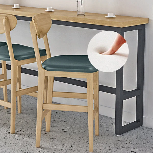Table de pub rectangulaire moderne 1/2/5/9 pièces, ensemble de comptoir en bois pour salle à manger Clearhalo