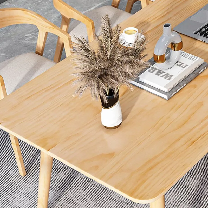 Table rectangulaire pour ordinateur portable, réversible, bureau d'écriture naturel pour le bureau Clearhalo