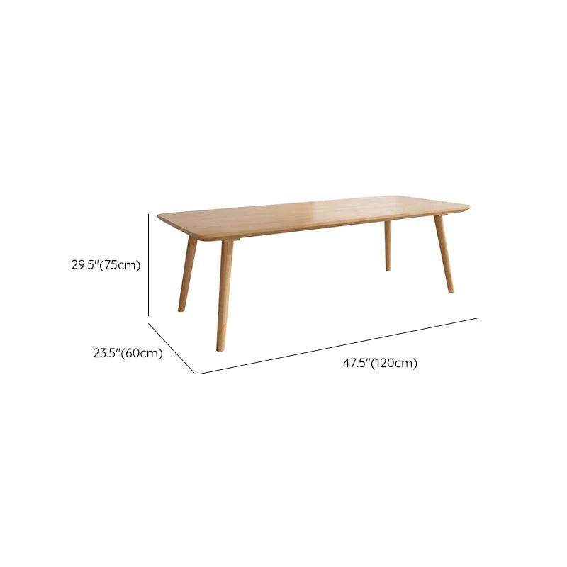 Table rectangulaire pour ordinateur portable, réversible, bureau d'écriture naturel pour le bureau Clearhalo