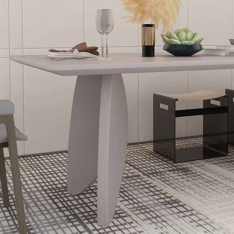 Table de réunion en bois massif, bureau à domicile, bureau de travail moderne incurvé Clearhalo