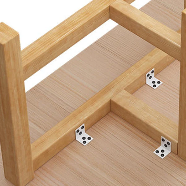 Table de réunion en bois massif de pin, bureau rectangulaire de style moderne Clearhalo