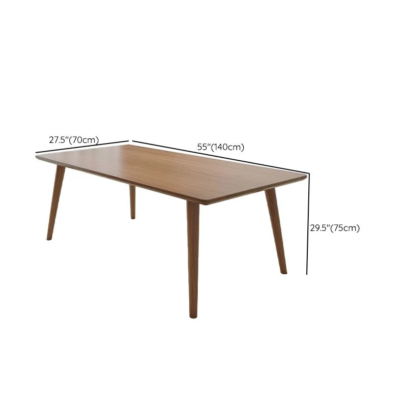 Table de réunion de bureau en bois massif de bureau rectangulaire de style moderne Clearhalo