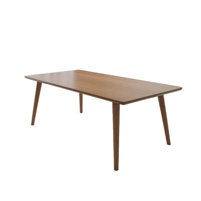 Table de réunion de bureau en bois massif de bureau rectangulaire de style moderne Clearhalo