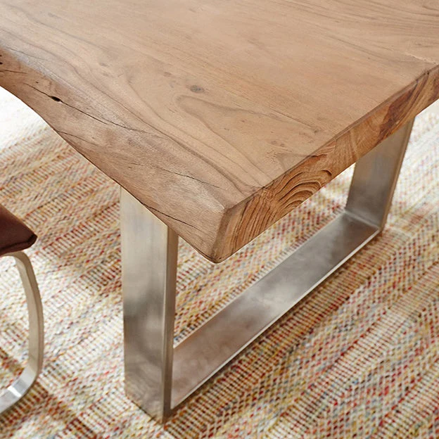 Table de réunion incurvée en bois massif, bureau d'écriture de luxe pour bureau à domicile Clearhalo