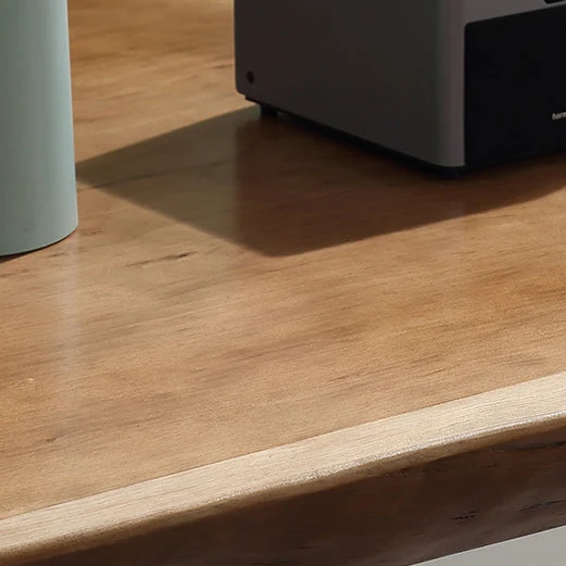 Table de travail en bois massif, bureau à domicile, bureau d'écriture moderne de forme libre Clearhalo
