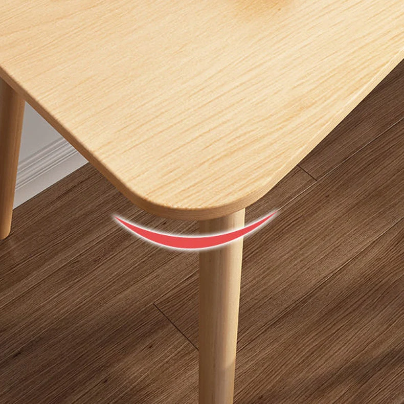Table de travail en bois de style moderne de bureau d'écriture de chambre à coucher de forme libre Clearhalo