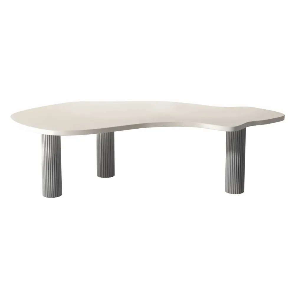 Table de travail de forme libre, bureau à domicile, bureau industriel en bois massif Clearhalo