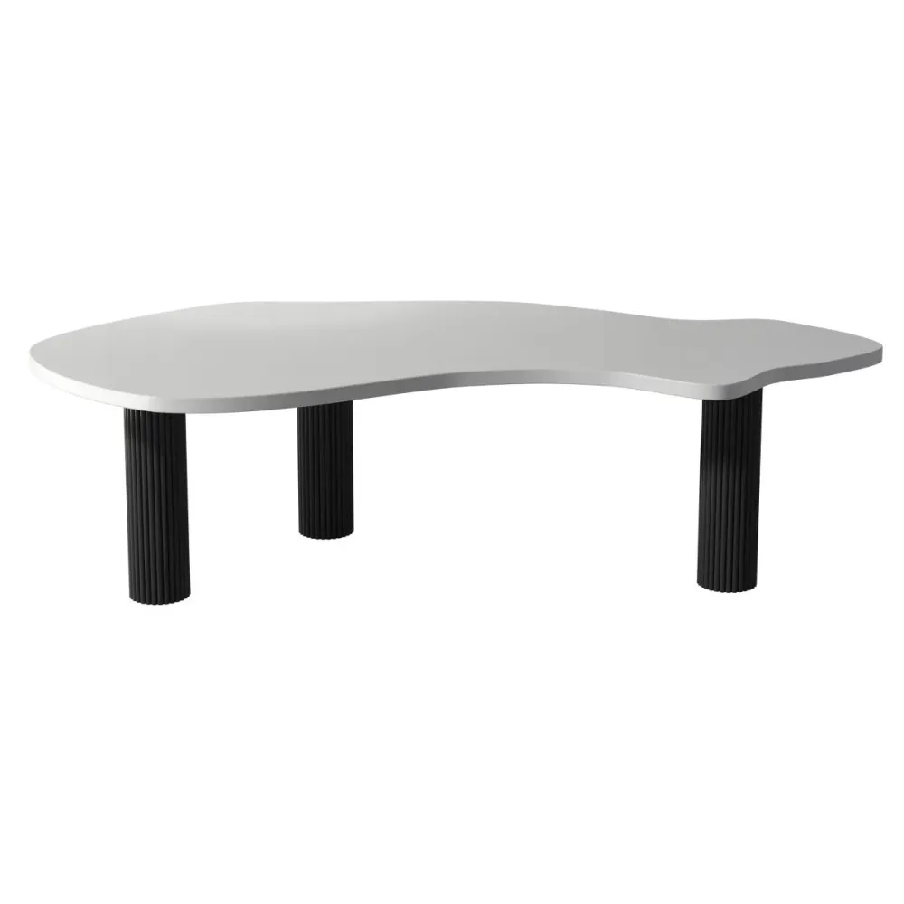 Table de travail de forme libre, bureau à domicile, bureau industriel en bois massif Clearhalo