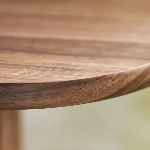Table de travail incurvée en bois massif, bureau d'écriture moderne pour bureau à domicile Clearhalo