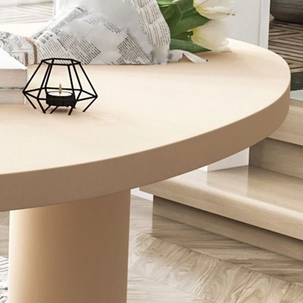 Table de travail industrielle en bois massif de forme libre, avec 3 pieds Clearhalo