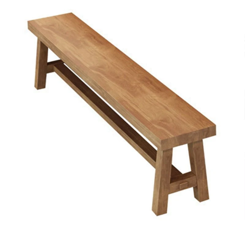 Table à tréteaux en bois de table rectangulaire de 30 pouces de hauteur pour la maison Clearhalo