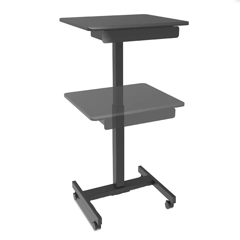 Tables pliables pour ordinateur portable de forme rectangulaire, bureau d'écriture en bois, noir/blanc Clearhalo