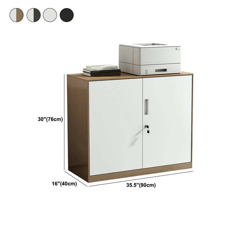 Tiroirs verrouillables en bois et classeur de rangement, armoire moderne Clearhalo