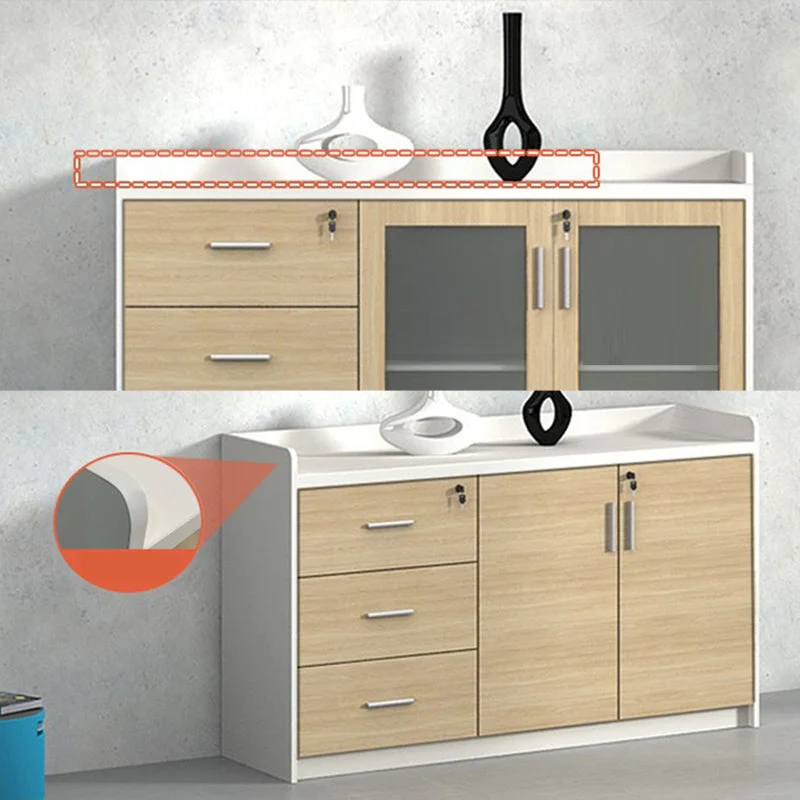 Tiroirs verrouillables en bois modernes et classeur latéral de rangement Clearhalo
