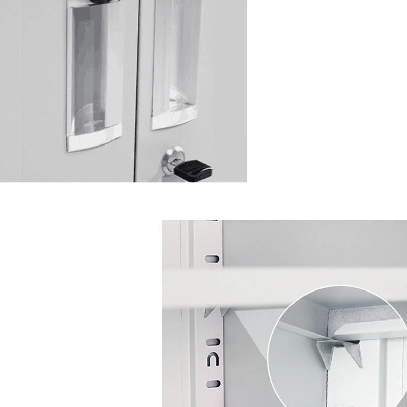 Tiroirs verrouillables et classeur de rangement en acier moderne Clearhalo