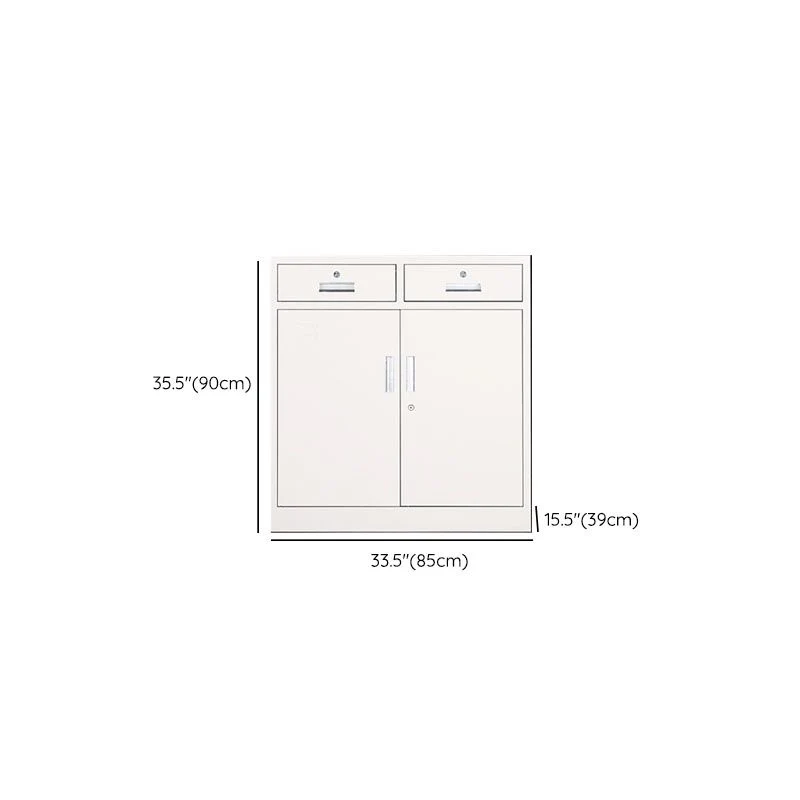 Tiroirs verrouillables et classeur de rangement en acier moderne Clearhalo