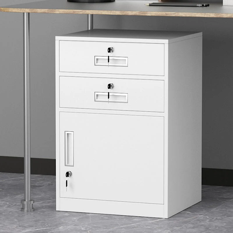 Tiroirs verrouillables en métal et classeur de rangement moderne Clearhalo