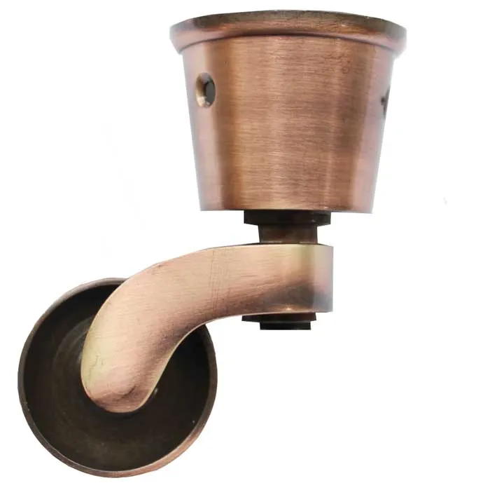 Coupe ronde en cuivre antique Castor