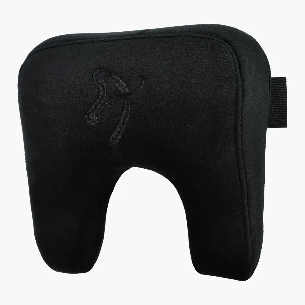 Coussin de Soutien Cervical en Velours Noir