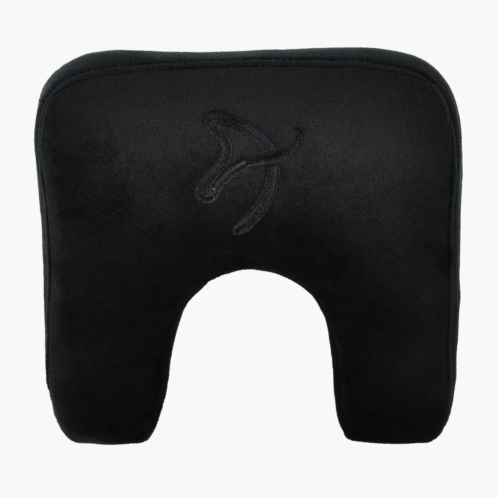 Coussin de Soutien Cervical en Velours Noir