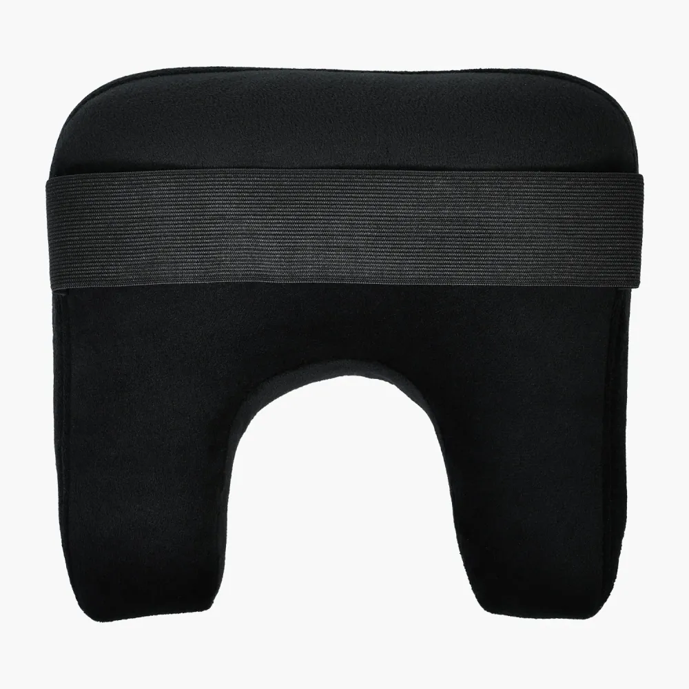 Coussin de Soutien Cervical en Velours Noir