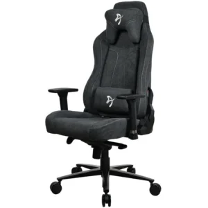 TieDex UK AROZZI Vernazza Soft Fabric Gaming Chair - Dark Grey CPT-TIEDEX