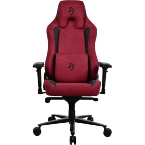 TieDex UK AROZZI Vernazza Supersoft Fabric Gaming Chair - Bordeaux CPT-TIEDEX