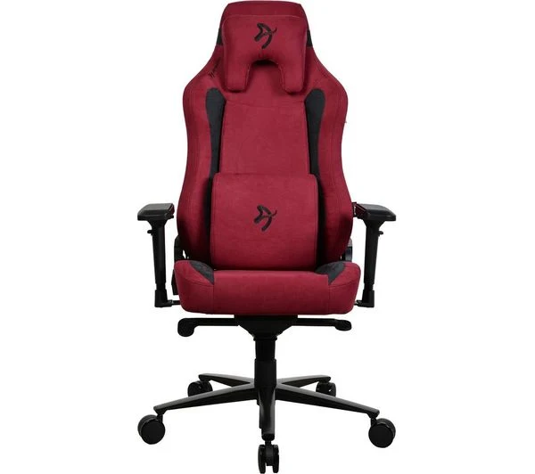TieDex UK AROZZI Vernazza Supersoft Fabric Gaming Chair - Bordeaux CPT-TIEDEX