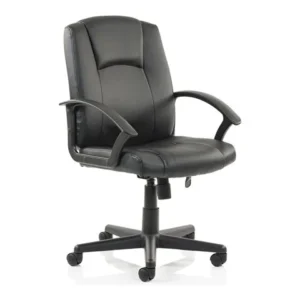 TieDex UK Dynamic Bella - chair - fabric, soft bonded leather - black CPT-TIEDEX