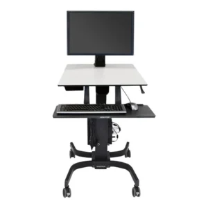 TieDex UK Ergotron WorkFit-C Single HD - sit/standing workstation - rectangular - grey CPT-TIEDEX