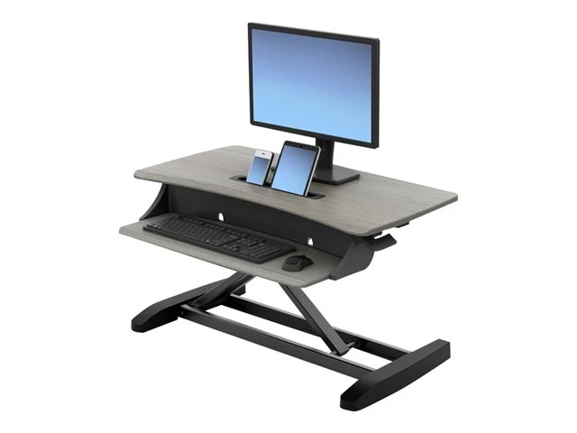 TieDex UK Ergotron WorkFit-Z Mini - standing desk converter - rectangular - dove grey CPT-TIEDEX