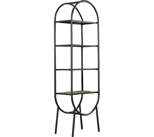 TieDex UK TEKNIK Boulevard Cafe Oval Bookcase - Black CPT-TIEDEX
