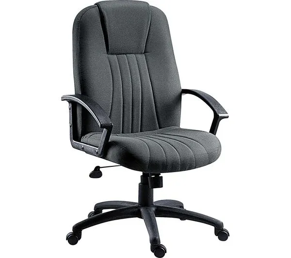TieDex UK TEKNIK City Fabric Tilting Executive Chair - Charcoal CPT-TIEDEX