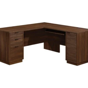 TieDex UK TEKNIK Elstree 5426914 L-Shaped Desk - Spiced Mahogany CPT-TIEDEX