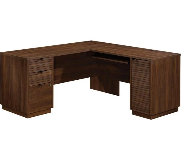 TieDex UK TEKNIK Elstree 5426914 L-Shaped Desk - Spiced Mahogany CPT-TIEDEX