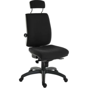 TieDex UK TEKNIK Ergo Plus Fabric Tilting Operator Chair - Black CPT-TIEDEX