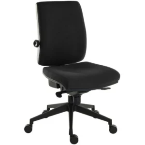 TieDex UK TEKNIK Ergo Plus Ultra Fabric Operator Chair - Black CPT-TIEDEX