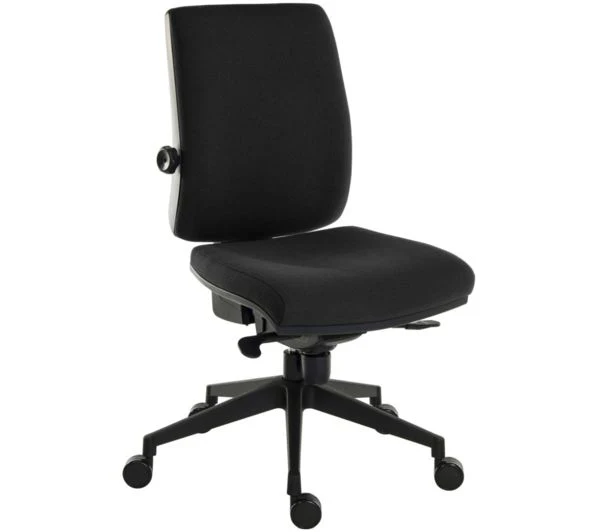 TieDex UK TEKNIK Ergo Plus Ultra Fabric Operator Chair - Black CPT-TIEDEX